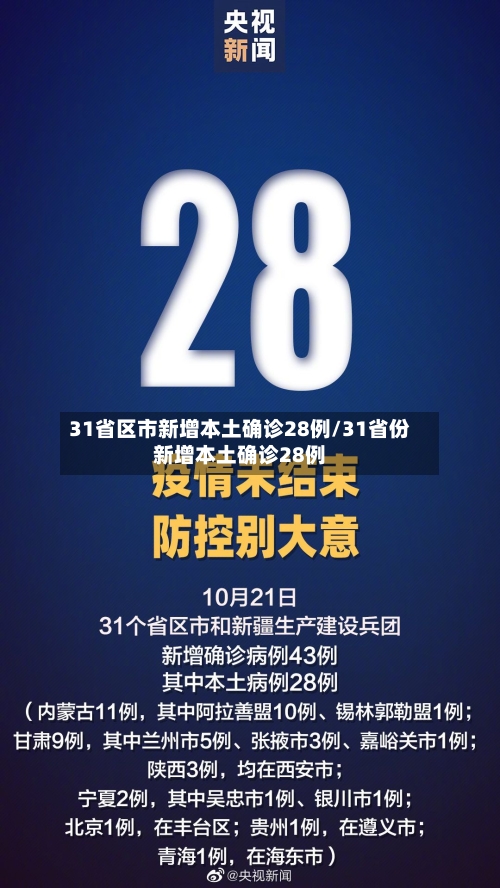 31省区市新增本土确诊28例/31省份新增本土确诊28例