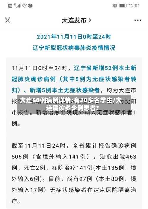 大连60例病例详情:有20多名学生/大连确诊多少例患者?