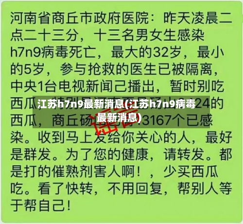 江苏h7n9最新消息(江苏h7n9病毒最新消息)-第2张图片
