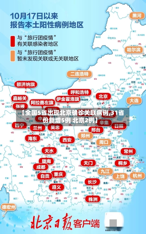 【全国5省出现北京确诊关联病例,31省份新增5例 北京2例】-第2张图片