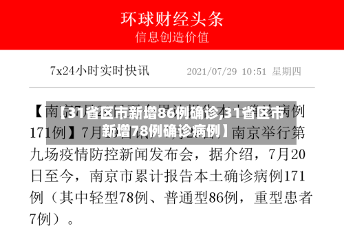 【31省区市新增86例确诊,31省区市新增78例确诊病例】