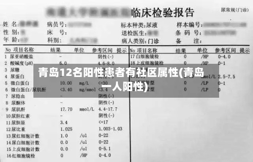 青岛12名阳性患者有社区属性(青岛一人阳性)