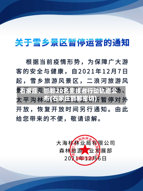 石家庄	、邯郸20名密接者行动轨迹公布(石家庄邯郸密切)-第2张图片