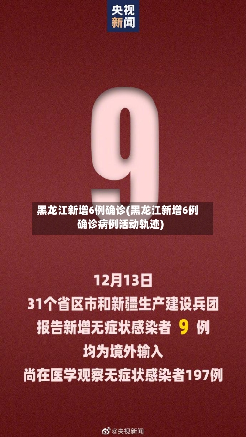 黑龙江新增6例确诊(黑龙江新增6例确诊病例活动轨迹)-第2张图片