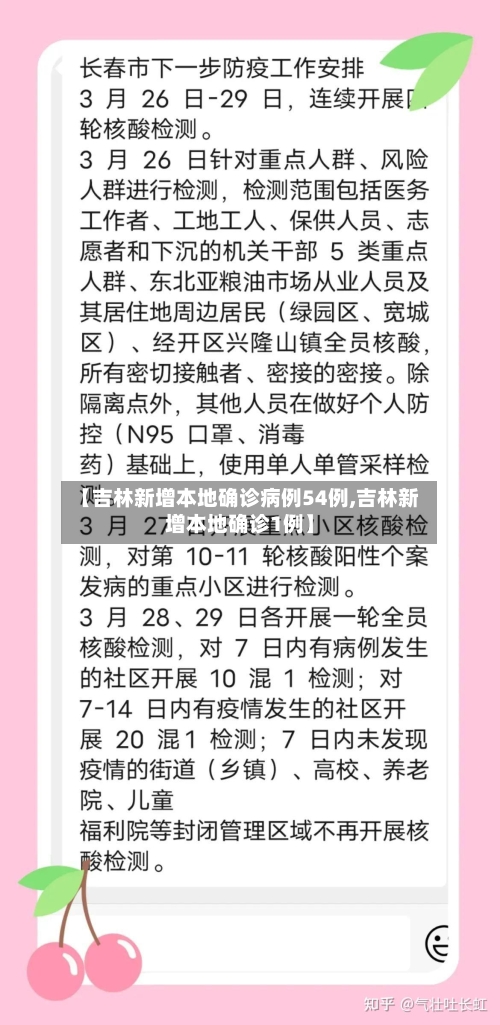 【吉林新增本地确诊病例54例,吉林新增本地确诊1例】-第2张图片