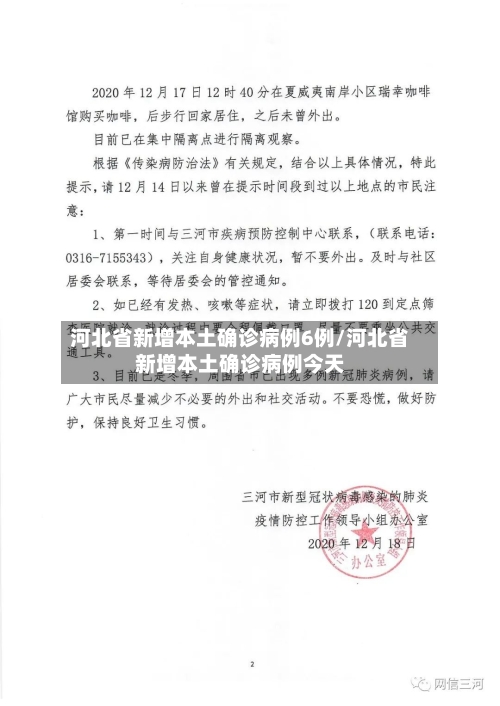 河北省新增本土确诊病例6例/河北省新增本土确诊病例今天-第2张图片