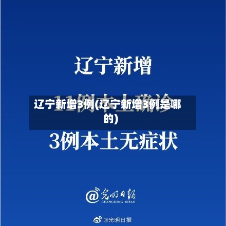 辽宁新增3例(辽宁新增3例是哪的)