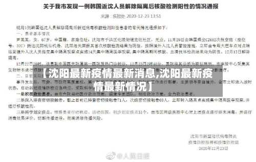【沈阳最新疫情最新消息,沈阳最新疫情最新情况】-第2张图片