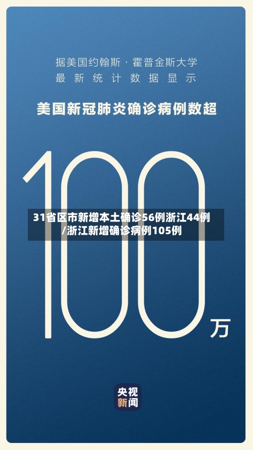 31省区市新增本土确诊56例浙江44例/浙江新增确诊病例105例-第2张图片