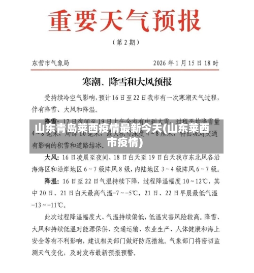 山东青岛莱西疫情最新今天(山东莱西市疫情)-第3张图片