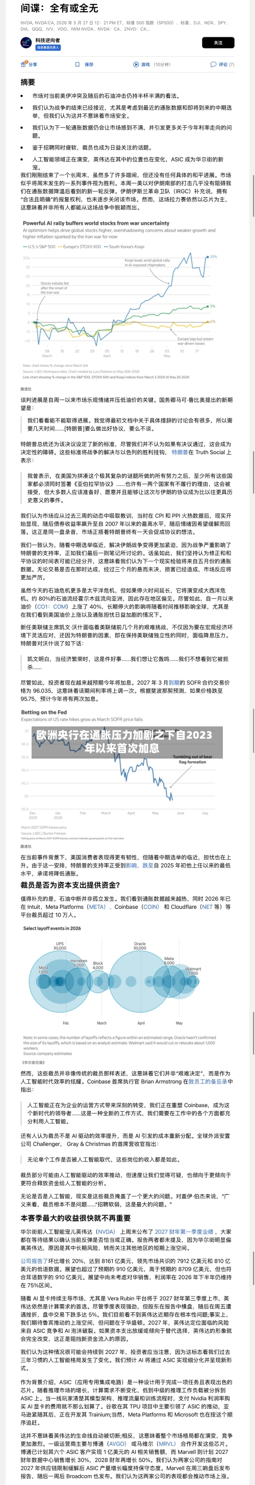 欧洲央行在通胀压力加剧之下自2023年以来首次加息-第2张图片