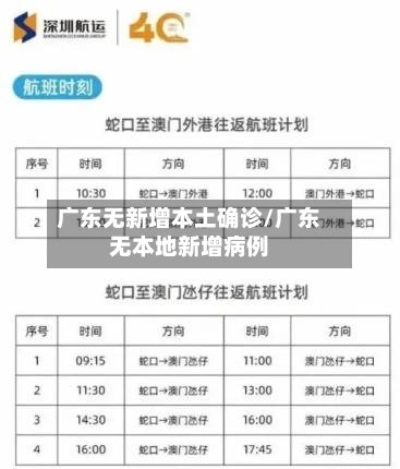 广东无新增本土确诊/广东无本地新增病例-第3张图片