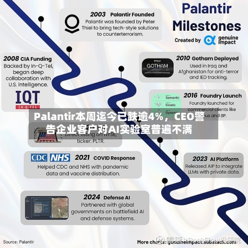 Palantir本周迄今已跌逾4%	，CEO警告企业客户对AI实验室普遍不满-第2张图片