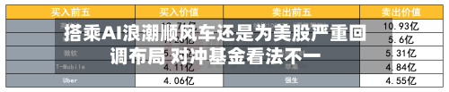 搭乘AI浪潮顺风车还是为美股严重回调布局 对冲基金看法不一-第3张图片