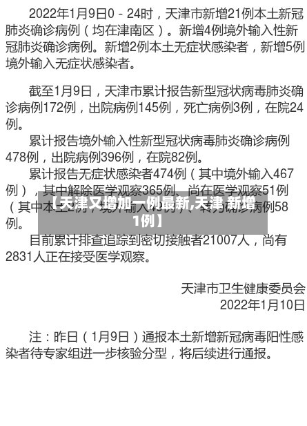 【天津又增加一例最新,天津 新增1例】-第2张图片