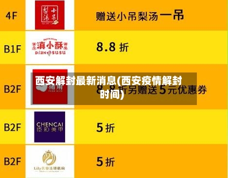西安解封最新消息(西安疫情解封时间)