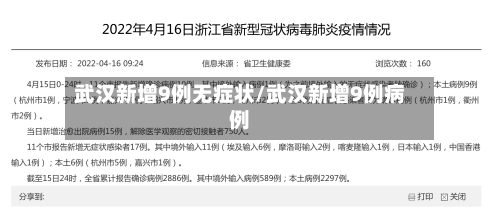 武汉新增9例无症状/武汉新增9例病例-第2张图片
