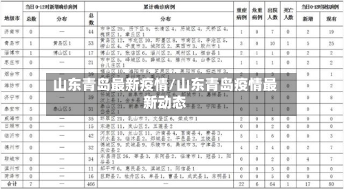 山东青岛最新疫情/山东青岛疫情最新动态-第3张图片