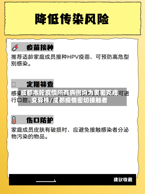 成都本轮疫情所有病例均为奥密克戎变异株/成都疫情密切接触者-第2张图片