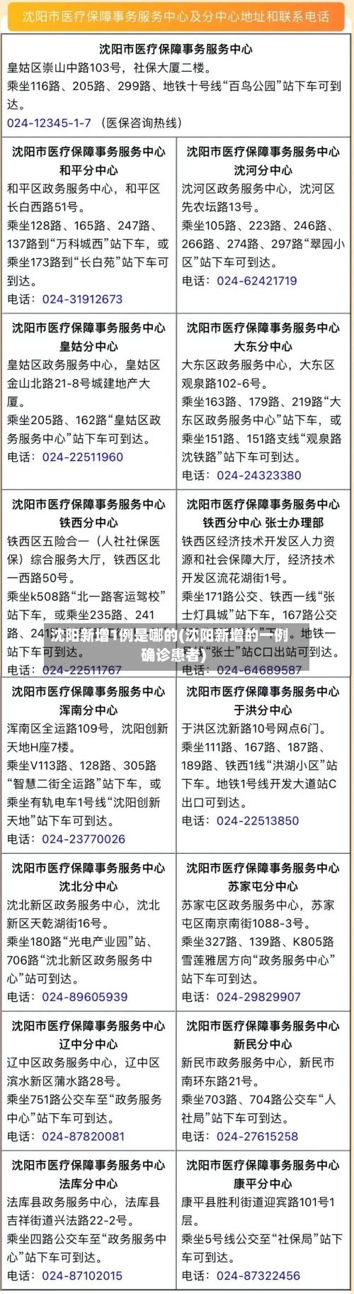 沈阳新增1例是哪的(沈阳新增的一例确诊患者)-第1张图片