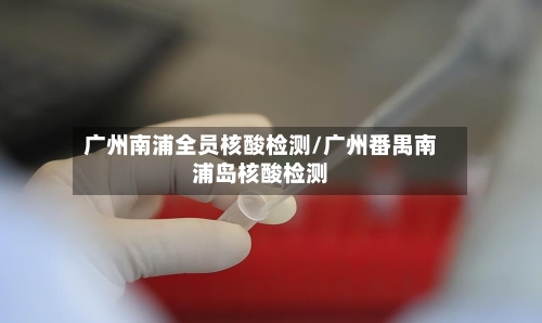 广州南浦全员核酸检测/广州番禺南浦岛核酸检测-第2张图片